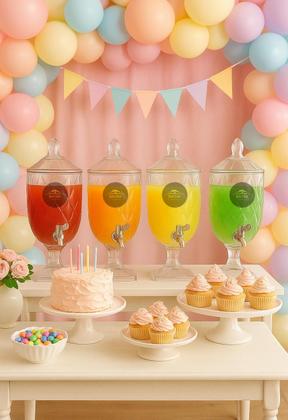 Imagem de Kit 2 Suqueira com Tampa Diamond de Acrílico 4,5 Litros