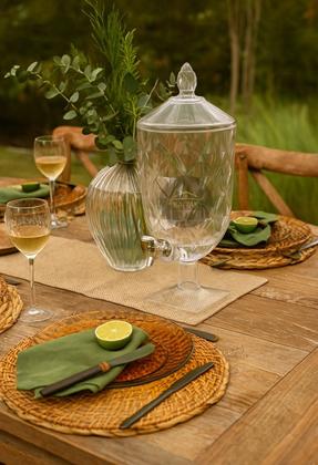 Imagem de Kit 2 Suqueira com Tampa Diamond de Acrílico 4,5 Litros