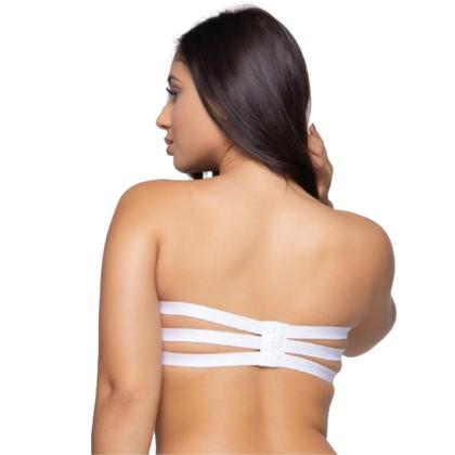 Imagem de Kit 2 Sutiã Reforçado Feminino 3 Tiras sem alça Com Bojo Moda Íntima Conforto Lingerie