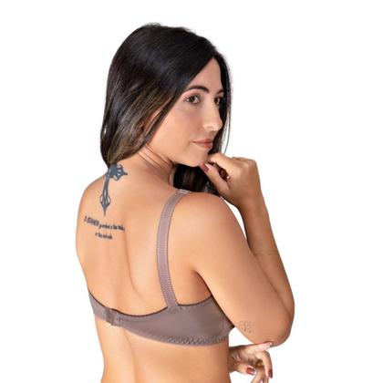 Imagem de Kit 2 Sutiã Sustentação Feminino Lycra Reforçado Sem Bojo Renda Alça Regulagem Soutiens Lingerie