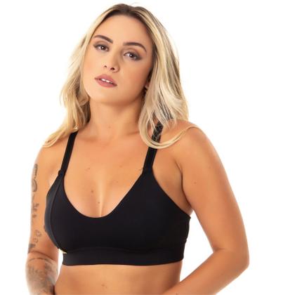 Imagem de Kit 2 Sutiã Sustentação Sem Bojo Alça Reforçada Lingerie Feminina Confortável, 10114