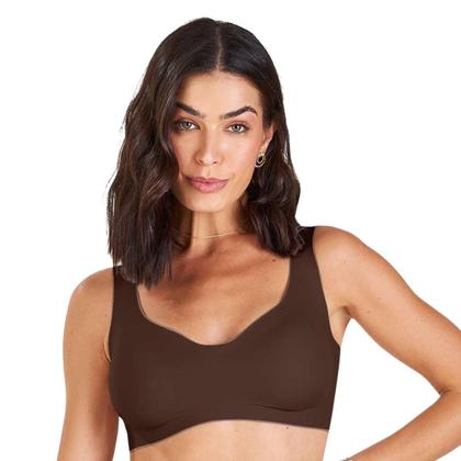 Imagem de Kit 2 Sutiã Top Laser com Bojo Removível Termofusionado Sem Costura 