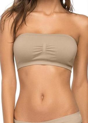 Imagem de Kit 2 Sutiãs Top Faixa Sem Costura - Estilo triffil - com bojo