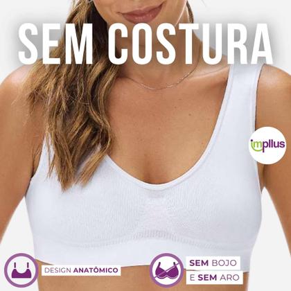 Imagem de Kit 2 Sutiãs Top Zee Rucci Sem Bojo Sem Aro Alças Largas