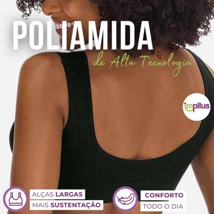 Imagem de Kit 2 Sutiãs Top Zee Rucci Sem Bojo Sem Aro Alças Largas