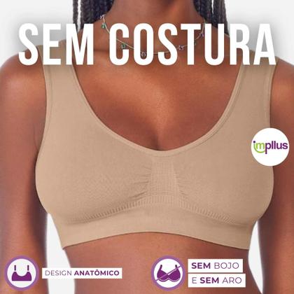 Imagem de Kit 2 Sutiãs Top Zee Rucci Sem Bojo Sem Aro Alças Largas