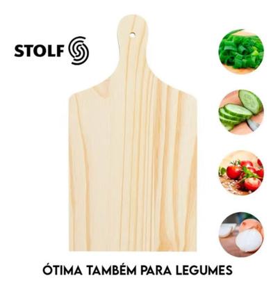 Imagem de kit 2 Tábua De Madeira Para Churrasco Carne Com Cabo 22x40