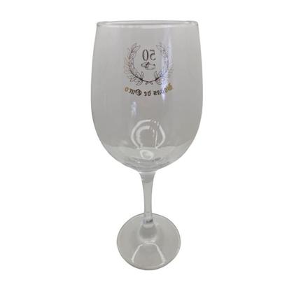 Imagem de Kit 2 Taças Bodas De Ouro 50 Anos Casal Personalizada Vinho