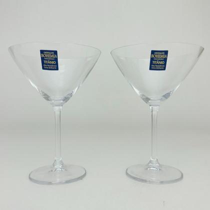 Imagem de Kit 2 Taças de Cristal Martini 280ml Bohemia Linha Colibri