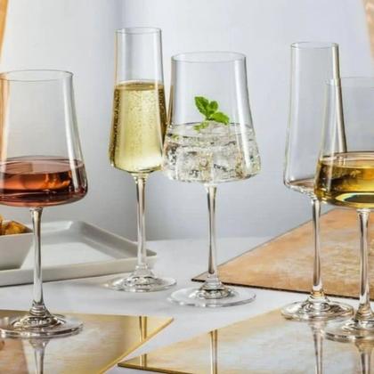 Imagem de Kit 2 Taças de Vinho Branco Cristal Bohemia 360ml Linha Xtra