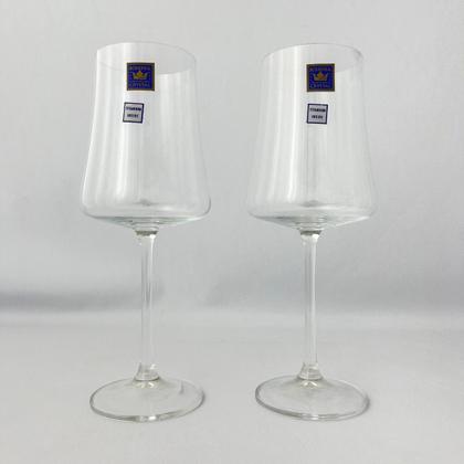 Imagem de Kit 2 Taças de Vinho Branco Cristal Bohemia 360ml Linha Xtra