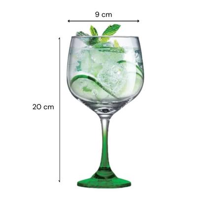 Imagem de Kit 2 Taças Gin Tonica Drinks Coquetel Festa Vidro Colors 650ml Drink Aromático