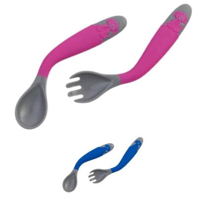Imagem de KIT 2 Talheres Cabos Articuláveis Colher Garfo Clingo