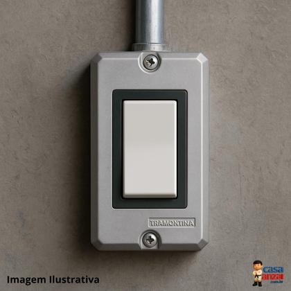 Imagem de Kit 2 Tampas Condulete Tramontina 1 3/4 Módulo Vertical Liz