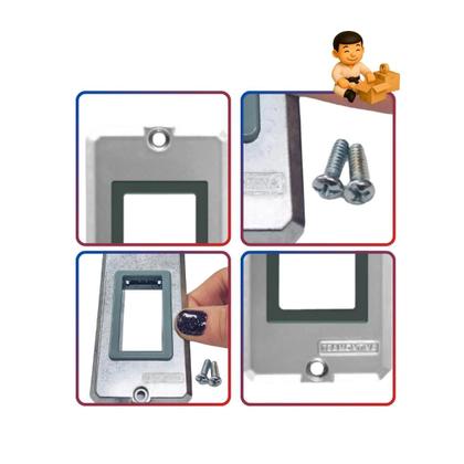 Imagem de Kit 2 Tampas Condulete Tramontina 1 3/4 Módulo Vertical Liz