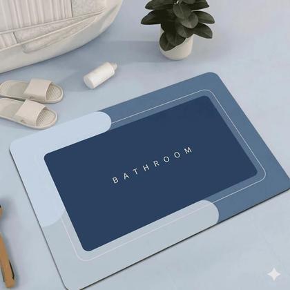 Imagem de Kit 2 Tapete Banheiro Antiderrapante Absorvente Magico Anti Mofo Lavável