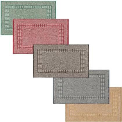 Imagem de Kit 2 Tapetes Banheiro Piso Mali Felpudo 100% Algodão