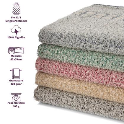 Imagem de Kit 2 Tapetes Banheiro Piso Mali Felpudo 100% Algodão