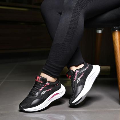 Imagem de Kit 2 Tenis Academia Feminino Caminhada Esportivo Leve Macio Confortável