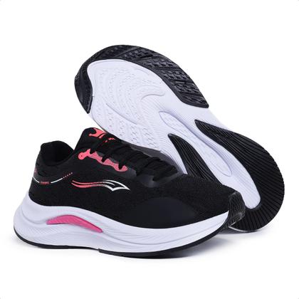 Imagem de Kit 2 Tenis Academia Feminino Caminhada Esportivo Leve Macio Confortável