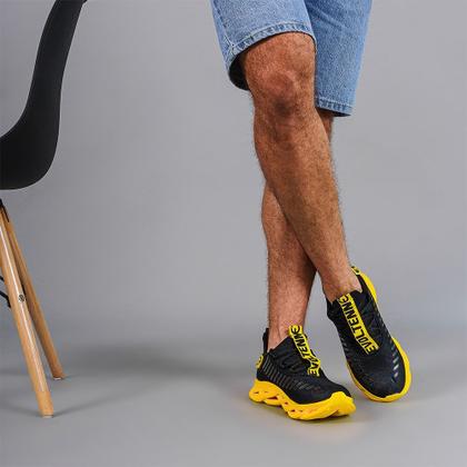 Imagem de Kit 2 Tênis Esportivo Masculino Academia Shoes  Amarelo