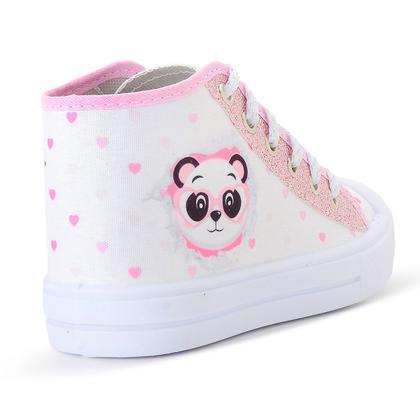 Imagem de Kit 2 Tênis Feminino Infantil Panda Botinha E Cano Curto