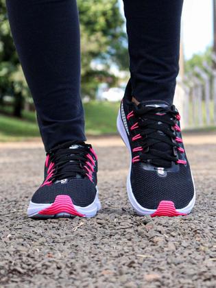 Imagem de Kit 2 Tênis Feminino Para Caminhada Academia Treino Trabalhar Macio Confortável Barato