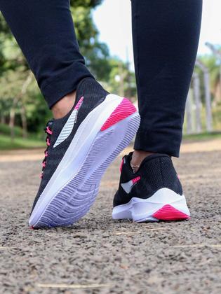 Imagem de Kit 2 Tênis Feminino Para Caminhada Academia Treino Trabalhar Macio Confortável Barato