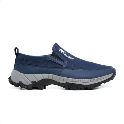 Imagem de Kit 2 Tênis Sapatilha Slip On Calce Fácil Masculina Casual Moderna de Trilha Adventure Super Lev