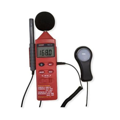 Imagem de Kit 2 Termo Higrômetro Digital Sonômetro Luxímetro Temperatura Umidade Hold Thdl-400 Portátil Instrutherm Com Estojo