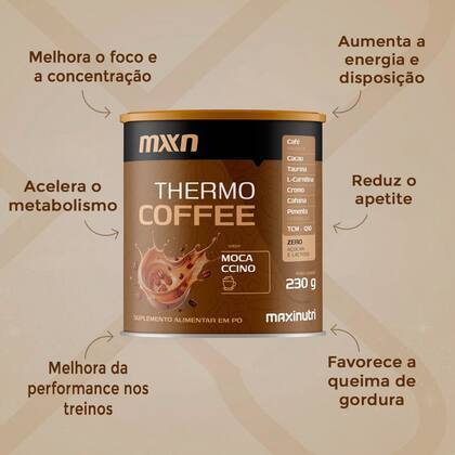 Imagem de Kit 2 Thermo Coffee Moccacino 230g Maxinutri
