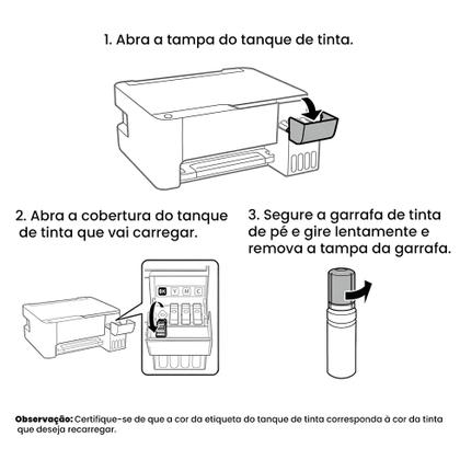 Imagem de Kit 2 tintas combo pack l3150 l3110 t 5 44 l5190 2 pretas