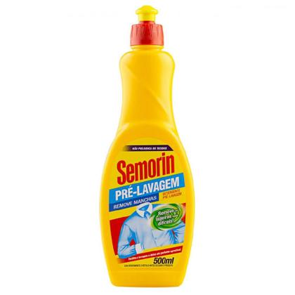 Imagem de Kit 2 Tira manchas Semorin Pré-Lavagem líquido frasco 500ml