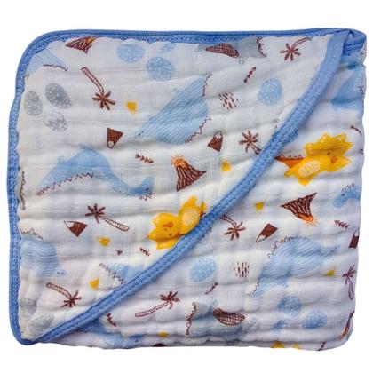 Imagem de Kit 2 Toalha Banho Bebe Fralda Soft Capuz Algodão Enxoval Menino Menina Macia e Grossa