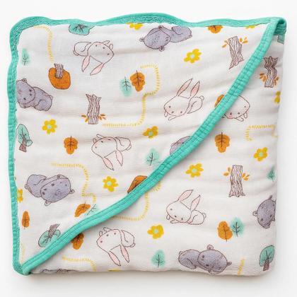 Imagem de Kit 2 Toalha Banho Bebe Fralda Soft Capuz Algodão Enxoval Menino Menina Macia e Grossa