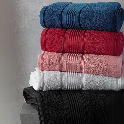 Imagem de Kit 2 Toalhas Banho Rosto Algodão Grande Macia Felpuda Luxo