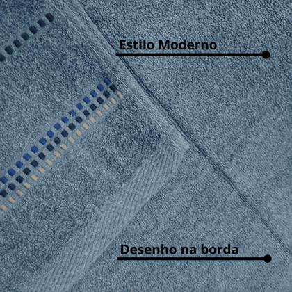 Imagem de Kit 2 Toalhas De Banho 70x140  Felpuda Macia Algodão