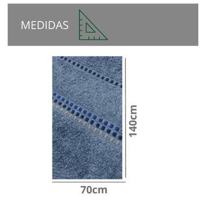 Imagem de Kit 2 Toalhas De Banho 70x140  Felpuda Macia Algodão