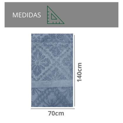 Imagem de Kit 2 Toalhas De Banho 70x140  Felpuda Macia Algodão