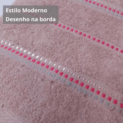 Imagem de Kit 2 Toalhas De Banho 70x140  Felpuda Macia Algodão