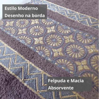 Imagem de Kit 2 Toalhas De Banho 70x140  Felpuda Macia Algodão