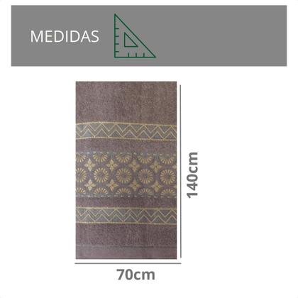 Imagem de Kit 2 Toalhas De Banho 70x140  Felpuda Macia Algodão