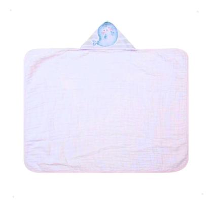Imagem de Kit 2 Toalhas De Banho Fralda Para Bebê Soft Com Capuz