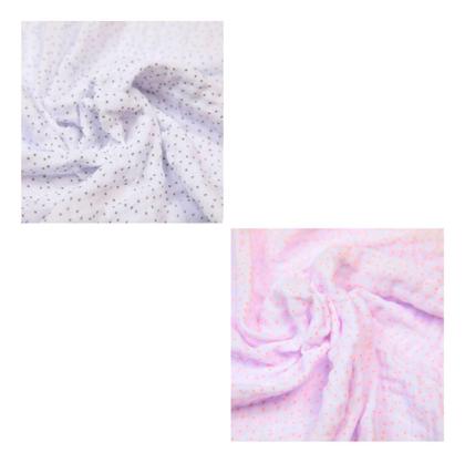 Imagem de Kit 2 Toalhas De Banho Fralda Para Bebê Soft Com Capuz