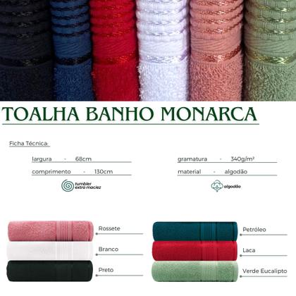 Imagem de Kit 2 Toalhas de Banho Monarca: Tamanho Ideal e Toque Macio em 100% Algodão