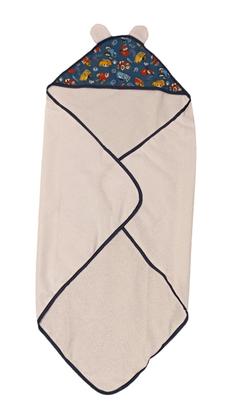 Imagem de Kit 2 Toalhas de Banho p Bebê Poliéster Atoalhado com Capuz