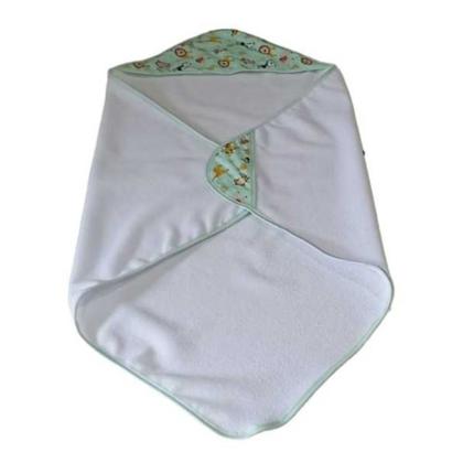 Imagem de Kit 2 Toalhas de Banho p Bebê Poliéster Atoalhado com Capuz