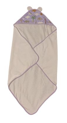 Imagem de Kit 2 Toalhas de Banho p Bebê Poliéster Atoalhado com Capuz