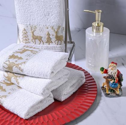 Imagem de Kit 2 Toalhas de Lavabo Natal Cavhome