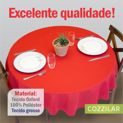Imagem de Kit 2 Toalhas de Mesa Redonda 4 Lugares Lisa